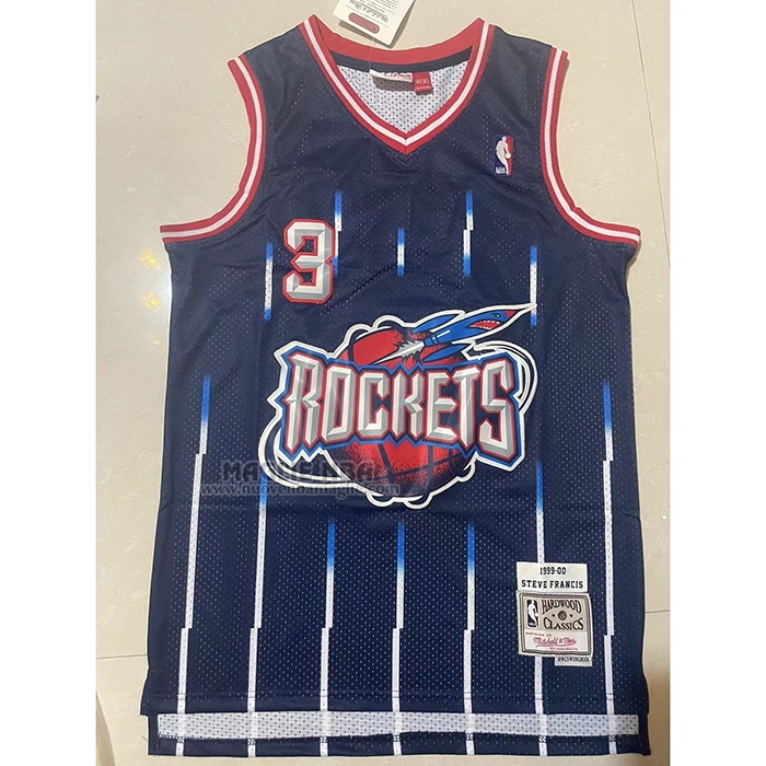 Maglia
 Steve Francis NO 3 Houston Rockets Mitchell & Ness 1999-00 Blu
